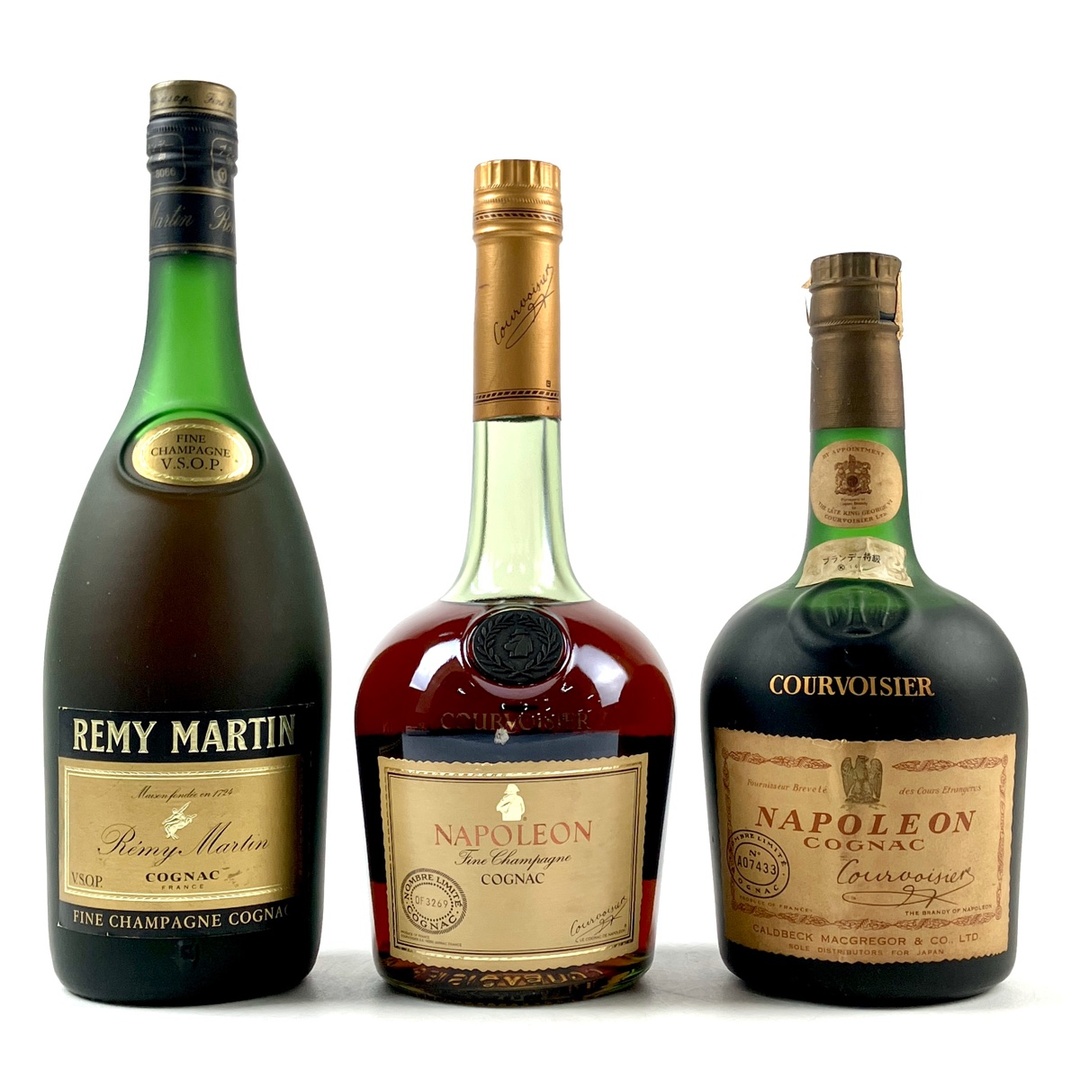 3本 REMY MARTIN CAMUS COURVOISIER コニャック 700mlバイセル