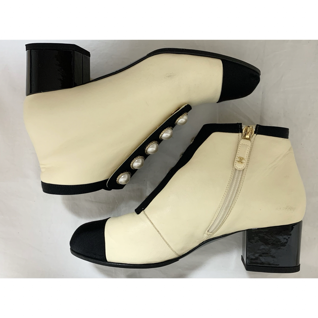 シャネルCHANEL ショートブーツ37 美品 シャネルCHANEL ショートブーツ37 美品