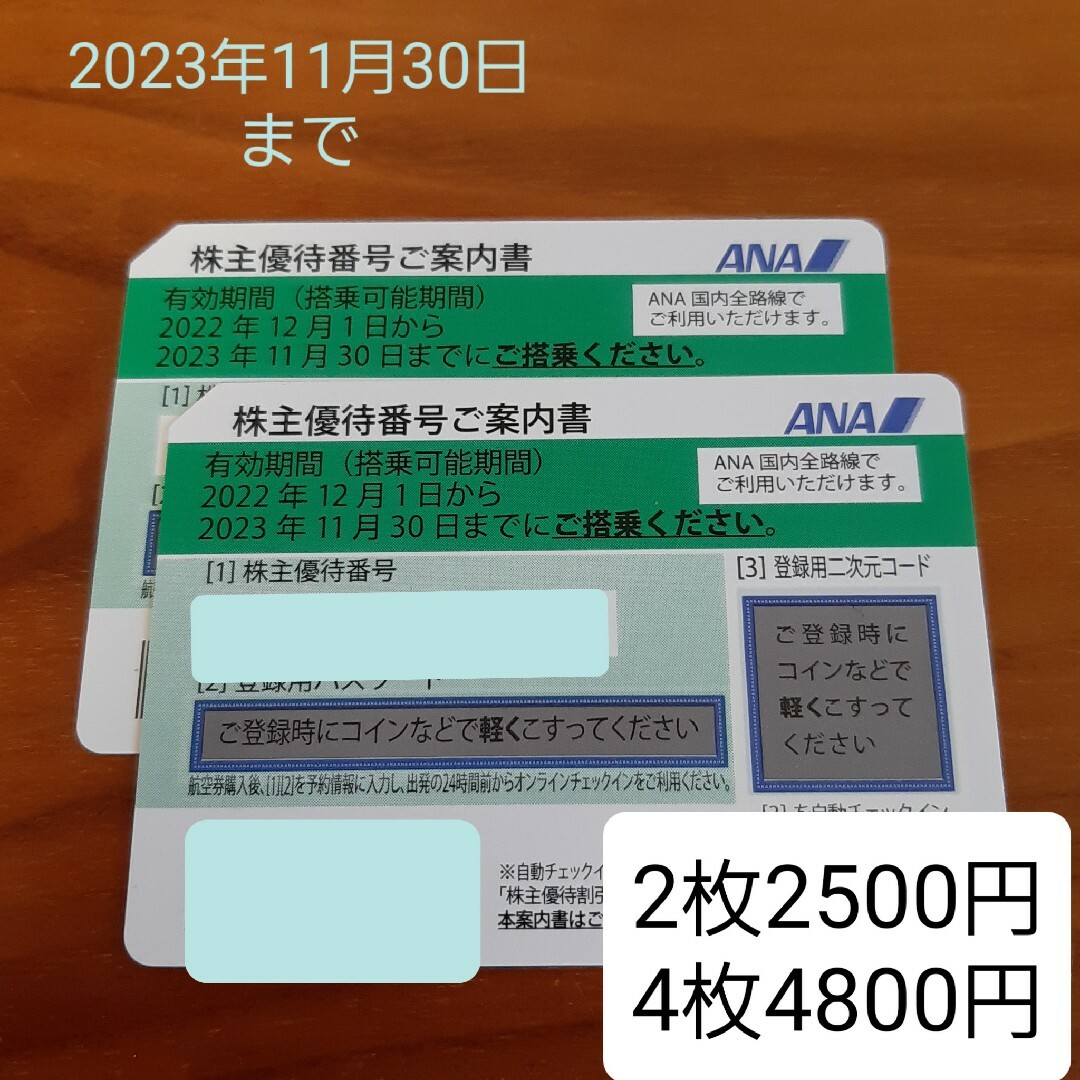 ANA　株主優待 チケットの優待券/割引券(その他)の商品写真