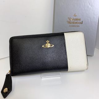 ヴィヴィアンウエストウッド(Vivienne Westwood)のＡ　極美品 Vivienne Westwood レザーラウンドファスナー長財布(財布)