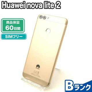 ファーウェイ(HUAWEI)のSIMロック解除済み Huawei nova lite 2 32GB Bランク 本体【ReYuuストア】 ブラック(スマートフォン本体)