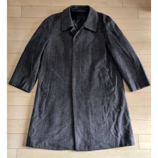 VARIE】メンズチェスターコート L相当 アンゴラ66% ※ネーム刺繍あり-