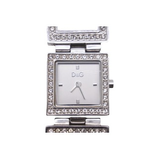 ドルチェアンドガッバーナ(DOLCE&GABBANA)のDOLCE&GABBANA D&G ドルチェアンドガッバーナ 時計 レディース シルバー ステンレス 美品 中古 56334(腕時計)
