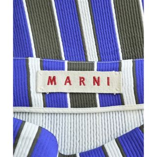 Marni - MARNI マルニ ひざ丈スカート 40(M位) 紫x白x黒(ストライプ ...