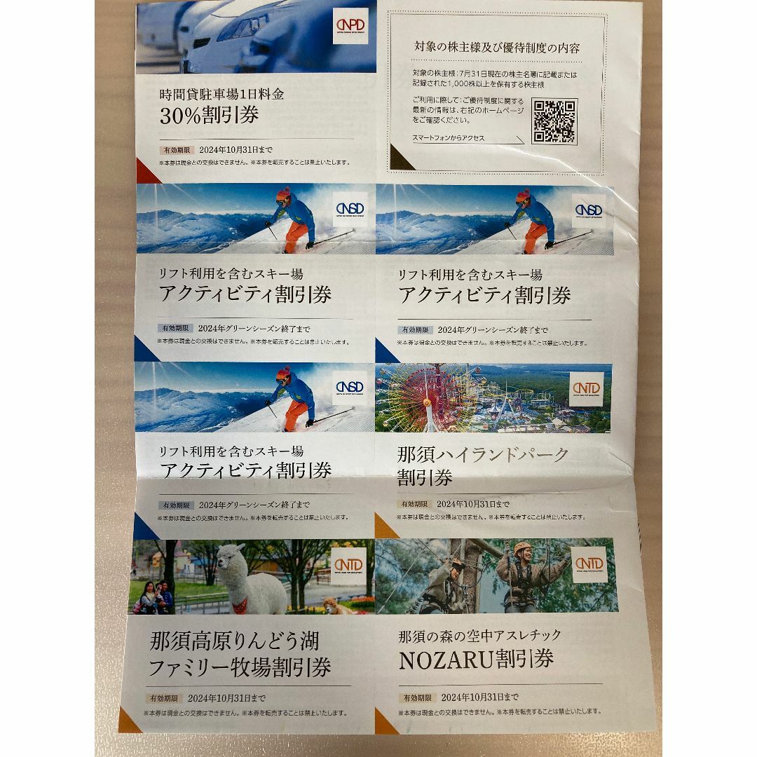 【最新】日本駐車場開発株主優待 紙チケット×3セット (ラクマパック発送) チケットの施設利用券(その他)の商品写真
