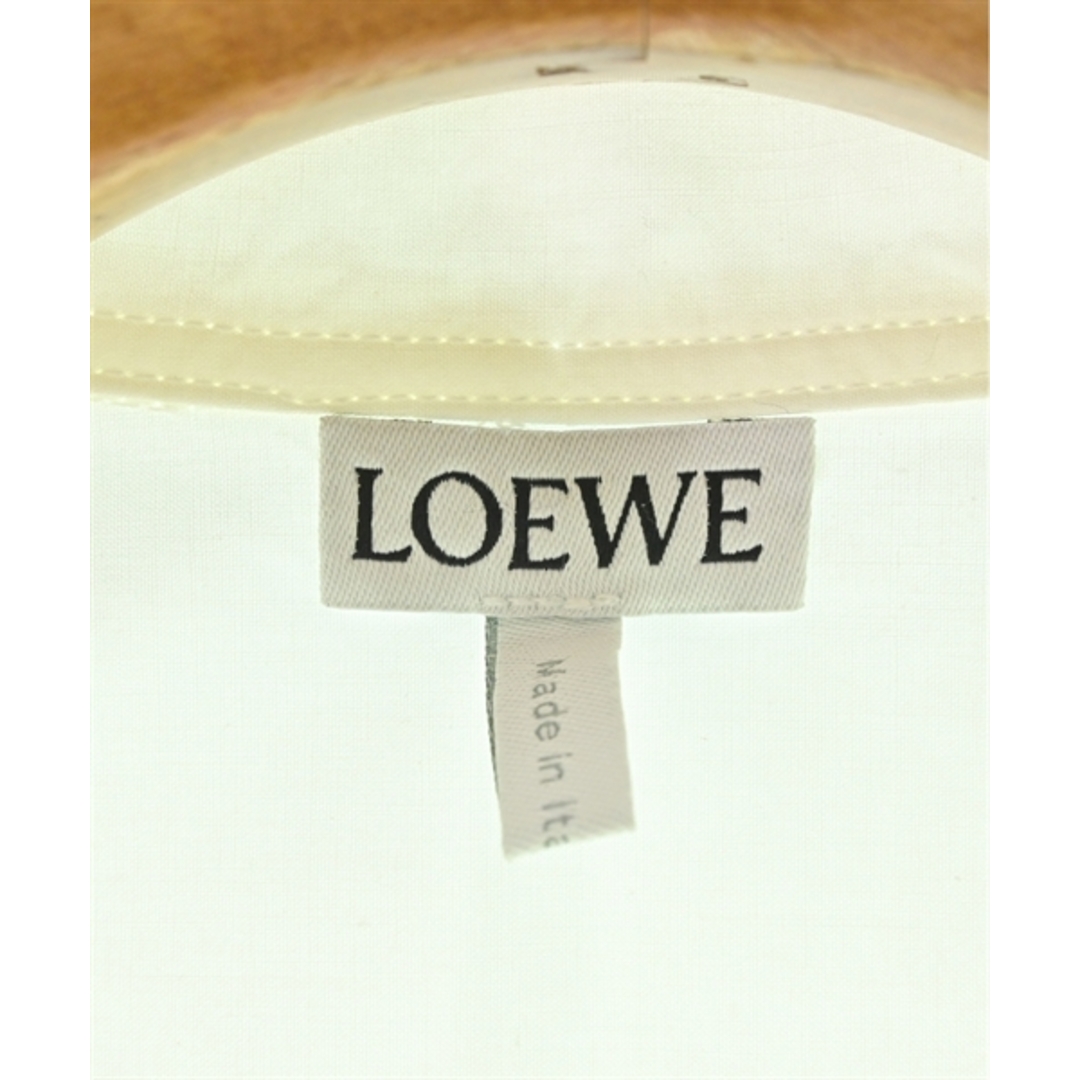 LOEWE(ロエベ)のLOEWE ロエベ シャツワンピース XS 白 【古着】【中古】 レディースのワンピース(その他)の商品写真
