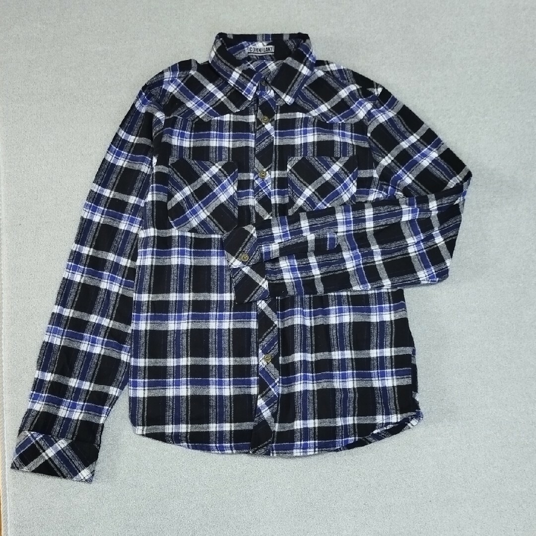 170チェックシャツ キッズ/ベビー/マタニティのキッズ服男の子用(90cm~)(ブラウス)の商品写真