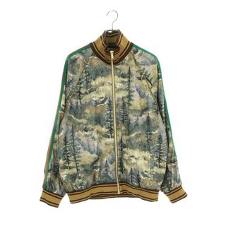 グッチ(Gucci)のグッチ ×ノースフェイス THE NORTH FACE  21AW  671444 XJDQ8 バックロゴ刺繍フォレスト総柄トラックブルゾン メンズ L(ブルゾン)