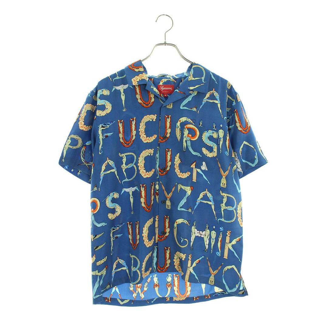 supreme 18ss Alphabet  silk shirt