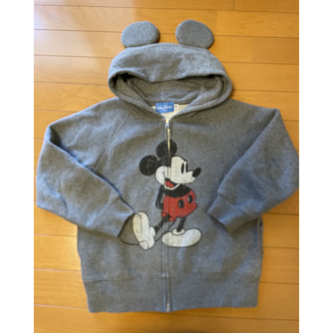 Disney(ディズニー)のミッキーマウスパーカー130 キッズ/ベビー/マタニティのキッズ服男の子用(90cm~)(ジャケット/上着)の商品写真