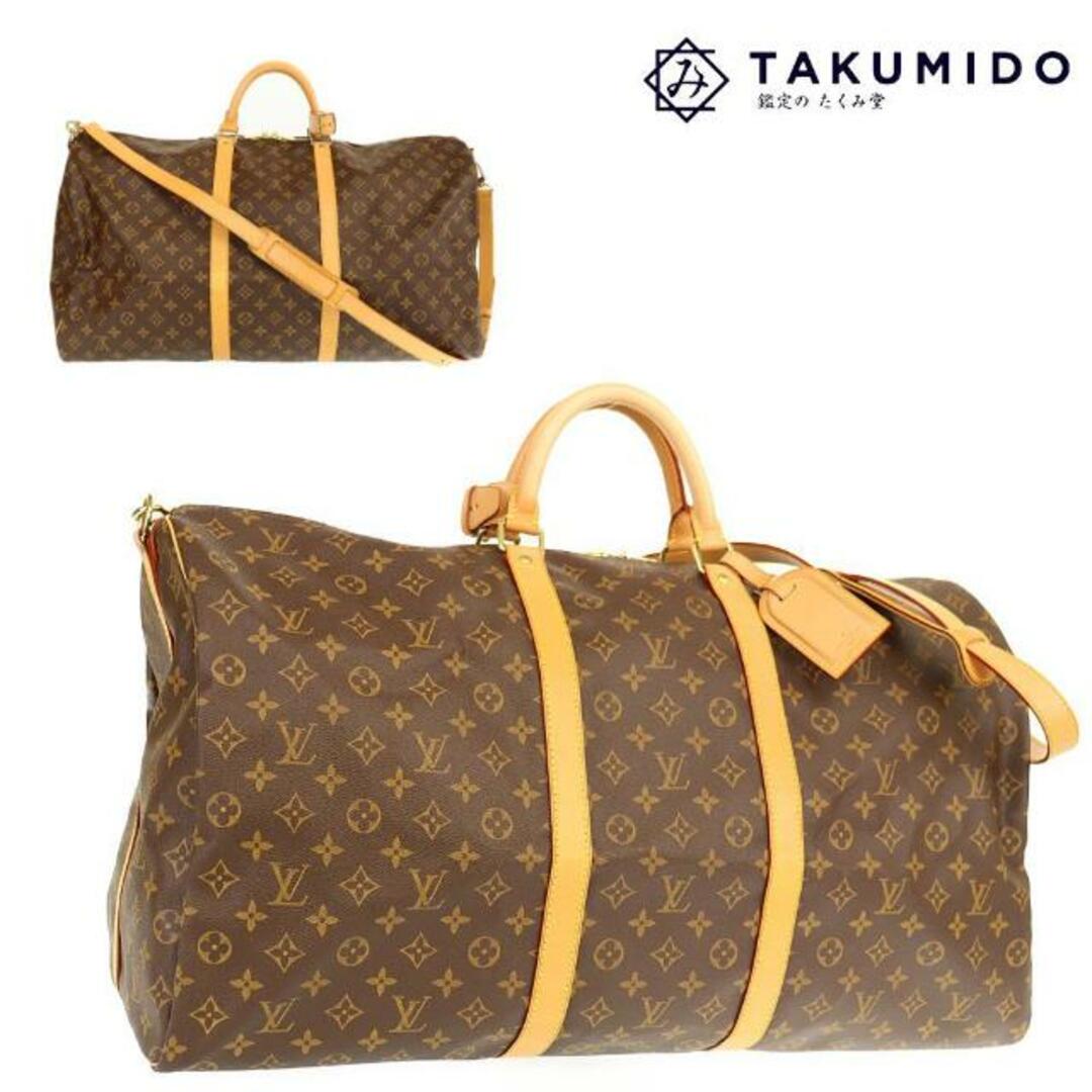 ルイヴィトン ボストンバッグ キーポル バンドリエール 60  M41412 モノグラム ブラウン LOUIS VUITTON  | 旅行用カバン 大容量 ハンドバッグ 肩掛け ショルダーバッグ トラベル バック ユニセックス 男女兼用 ブランド ビトン LV シンプル Aランクレディース