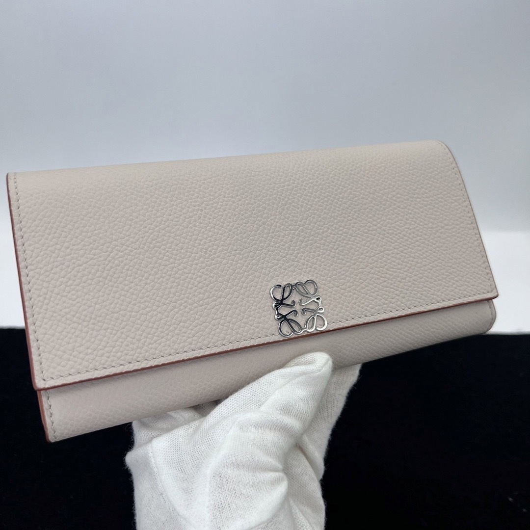 超美品 LOEWE　ロエベ　カラーブロック　コンチネンタル　ウォレット　長財布