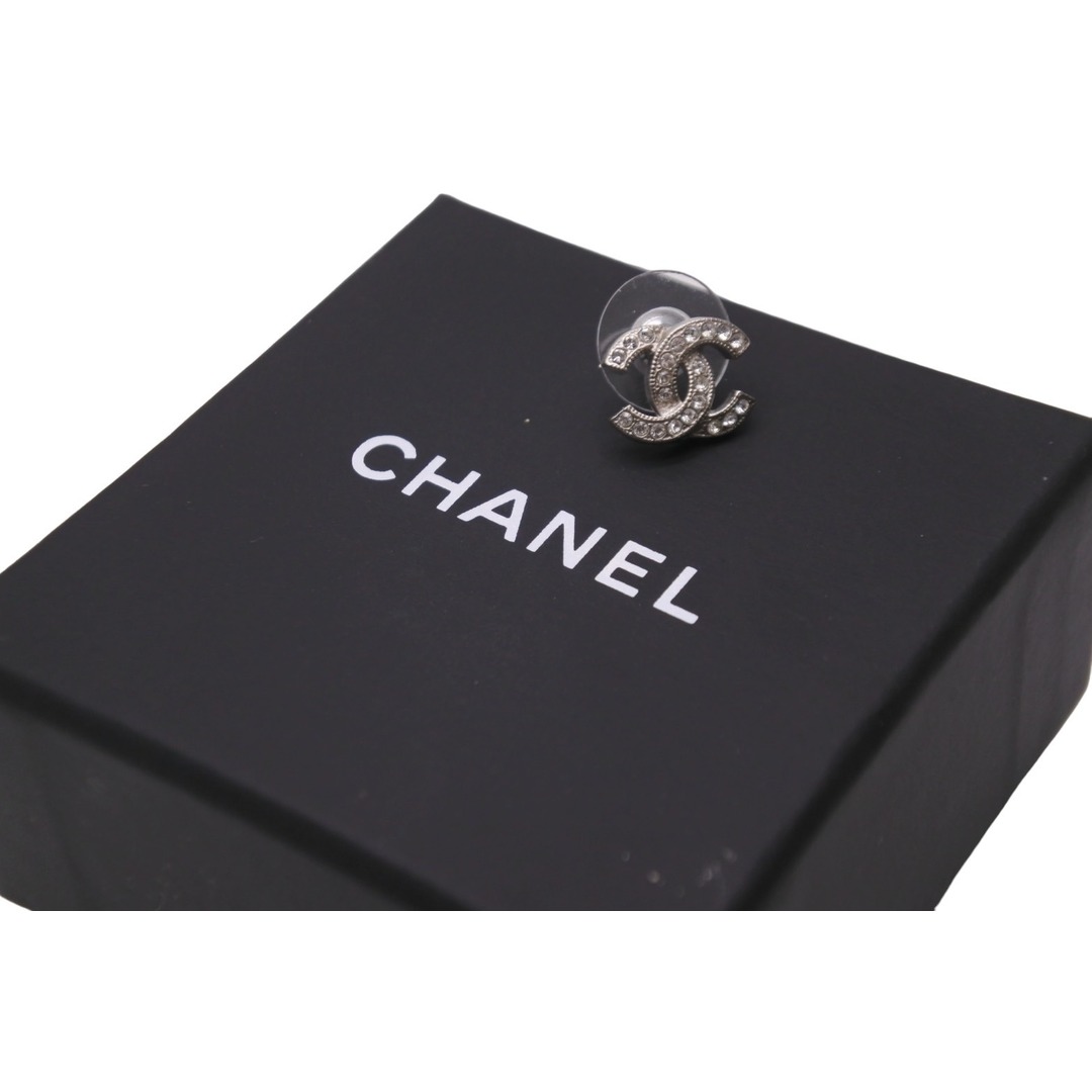 シャネル CHANEL ピアス　ロゴ ココマーク　ラインストーン片耳　【レア】