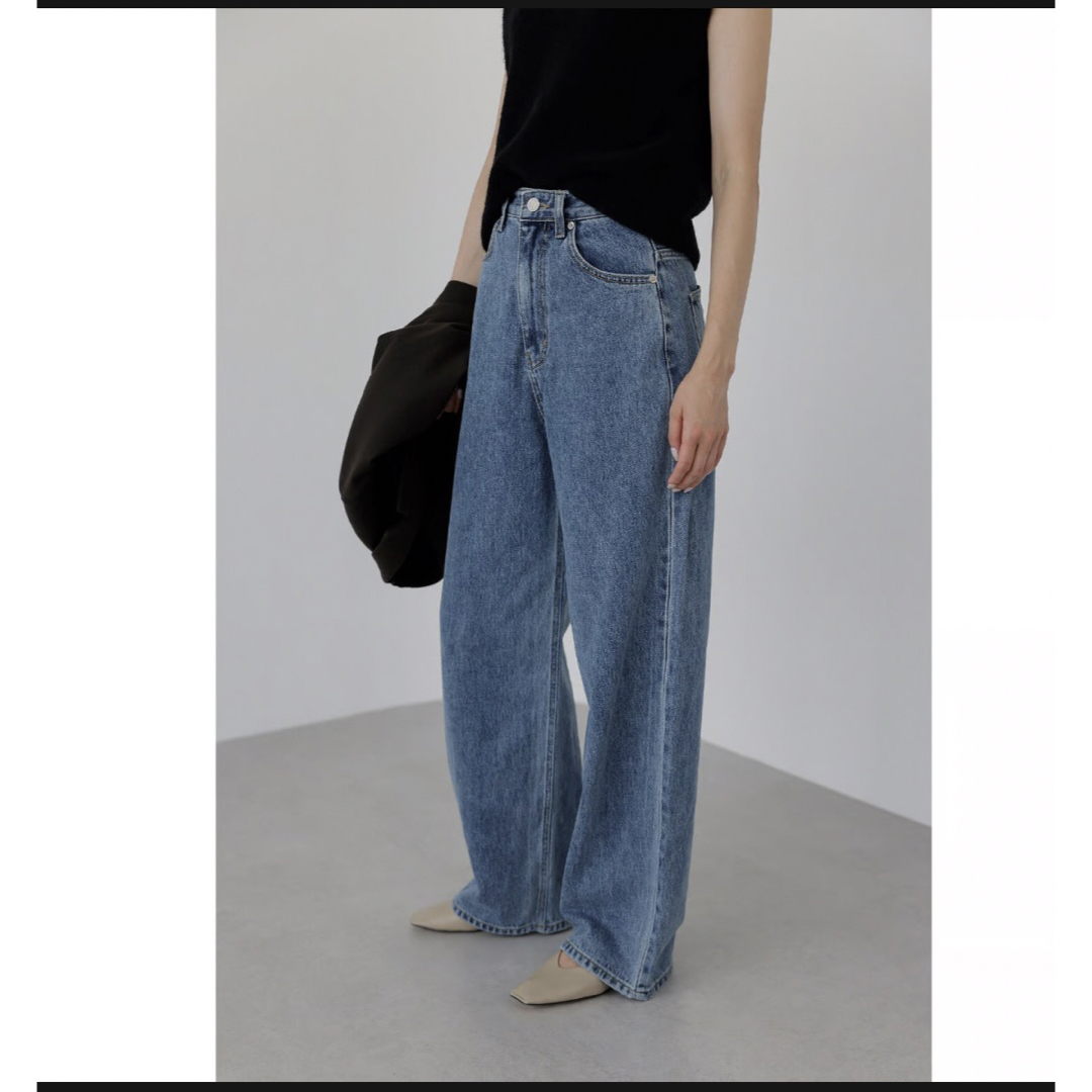 na.e   wide loose jeans  deep Blue  レディースのパンツ(デニム/ジーンズ)の商品写真