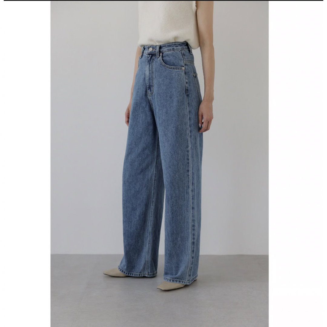 na.e   wide loose jeans  deep Blue  レディースのパンツ(デニム/ジーンズ)の商品写真