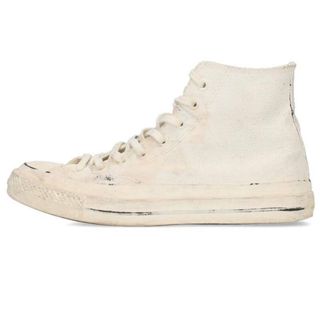 マルタンマルジェラ(Maison Martin Margiela)のマルタンマルジェラ1 ×コンバース CONVERSE  141957C ペンキ加工ハイカットレザースニーカー メンズ 26.5cm(スニーカー)