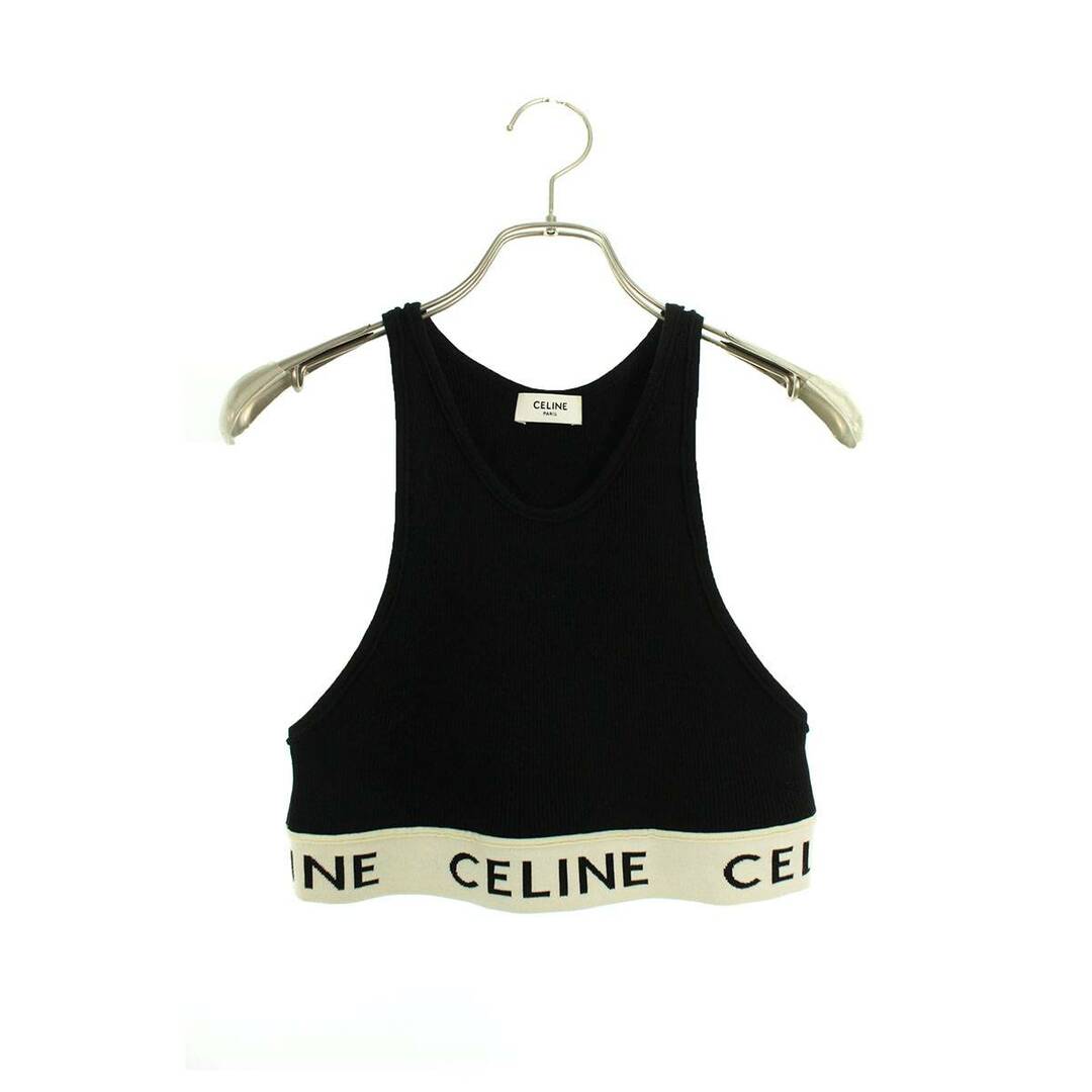 celine(セリーヌ)のセリーヌバイエディスリマン  2A68L372N リブロゴクロップドトップス レディース S レディースのトップス(カットソー(長袖/七分))の商品写真