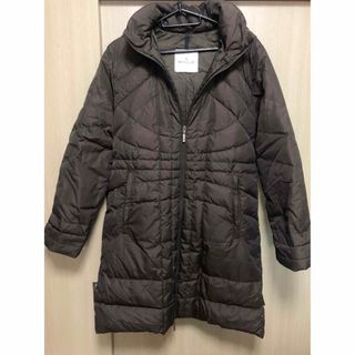 モンクレール(MONCLER)のMONCLER モンクレール　ロングダウン　ブラウン　サイズ0(ダウンコート)