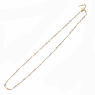 ジョージジェンセン(Georg Jensen)の美品△GEORG JENSEN ジョージジェンセン 750 (18K) チェーンネックレス シンプルデザイン ピンクゴールド 重量：約5.3g メンズ レディース(ネックレス)