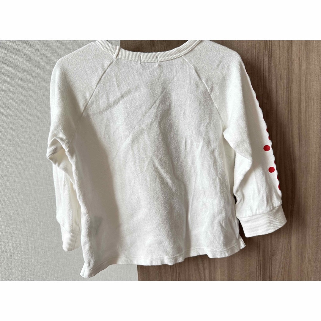 mikihouse(ミキハウス)のミキハウス⭐︎白トレーナー キッズ/ベビー/マタニティのキッズ服男の子用(90cm~)(Tシャツ/カットソー)の商品写真