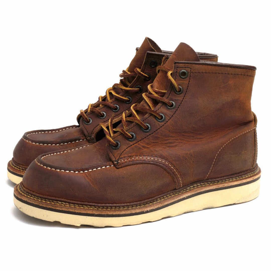 レッドウィング／RED WING ワークブーツ シューズ 靴 メンズ 男性 男性用レザー 革 本革 ブラウン 茶 1907 6inch CLASSIC MOC TOE トラクショントレッドウェッジソール グッドイヤーウェルト製法 定番 モックトゥ