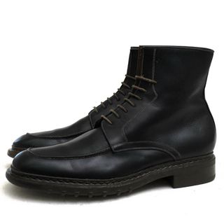 サントーニ(Santoni)のサントーニ／Santoni レースアップブーツ シューズ 靴 メンズ 男性 男性用レザー 革 本革 ブラック 黒  Uチップ マッケイ製法(ブーツ)