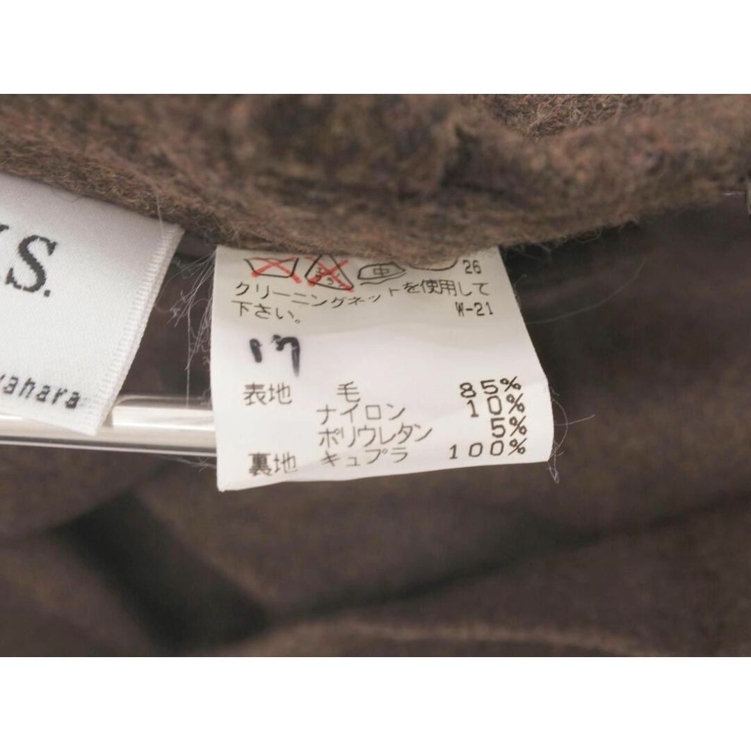 sunaokuwahara(スナオクワハラ)のスナオクワハラ ウール混 Aライン 台形 スカート sizeM/茶 ◇■ レディース レディースのスカート(ロングスカート)の商品写真