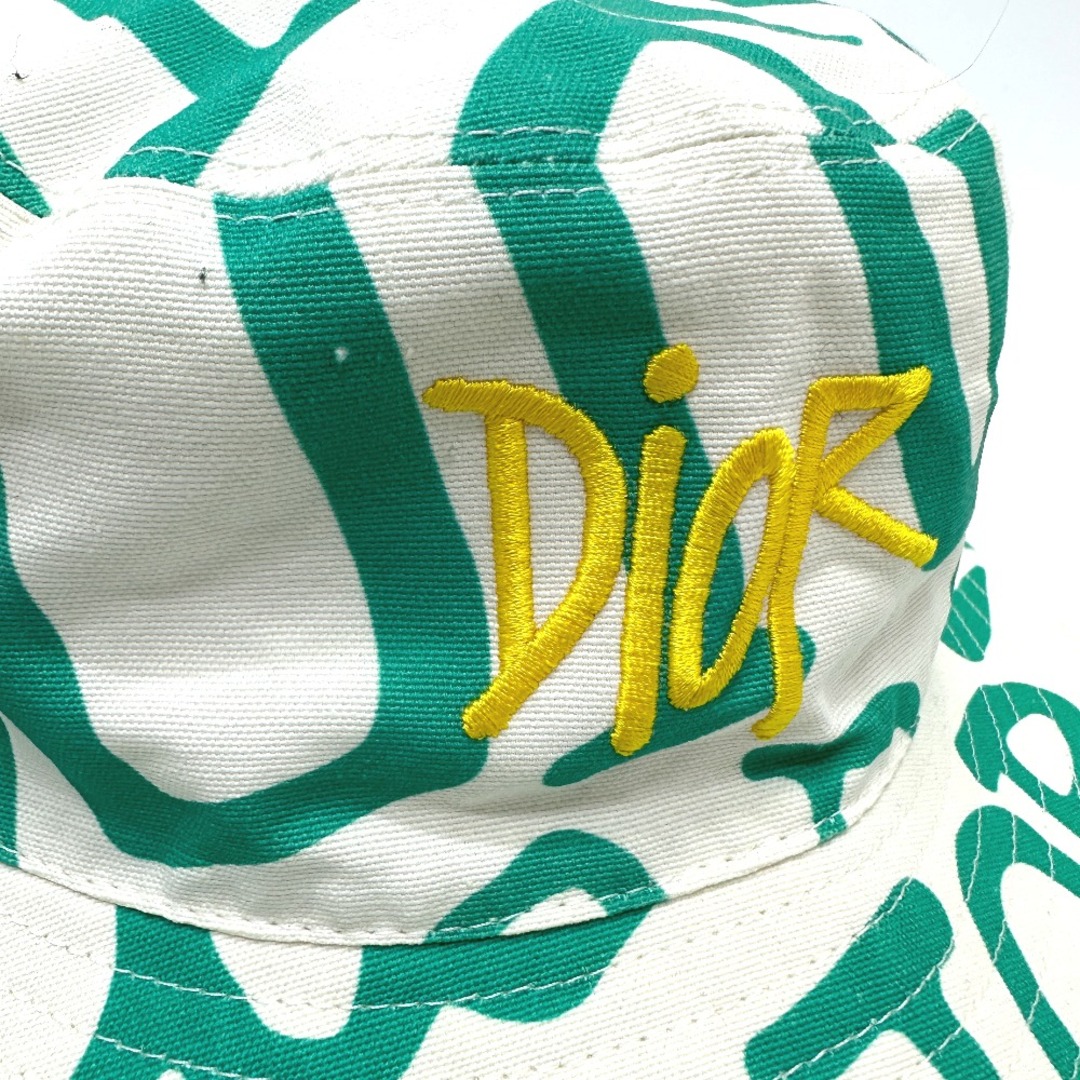 Dior(ディオール)のディオール Dior Shawn Stussy ショーン ステューシー コラボ 033C906A4949 ハット帽 帽子 バケットハット ボブハット ハット コットン グリーン メンズの帽子(ハット)の商品写真