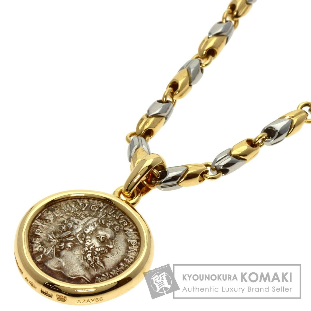 BVLGARI(ブルガリ)のBVLGARI モネーテ アンティークコイン ネックレス K18YG SS レディース レディースのアクセサリー(ネックレス)の商品写真