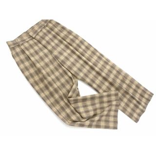 ロペピクニック(Rope' Picnic)のRope Picnic ロペピクニック チェック ストレート パンツ size38/ベージュ ◇■ レディース(その他)