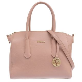 フルラ(Furla)の【本物保証】 超美品 フルラ FURLA ショルダーバッグ 斜め掛け ハンドバッグ 2WAYバッグ レザー ピンク(ハンドバッグ)