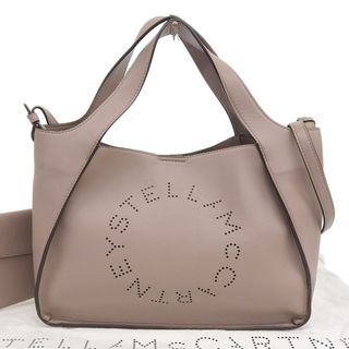 ステラマッカートニー(Stella McCartney)の【本物保証】 布袋付 超美品 ステラマッカートニー STELLA MCCARTNEY パンチング ロゴ 2WAYバッグ ベージュ(ハンドバッグ)