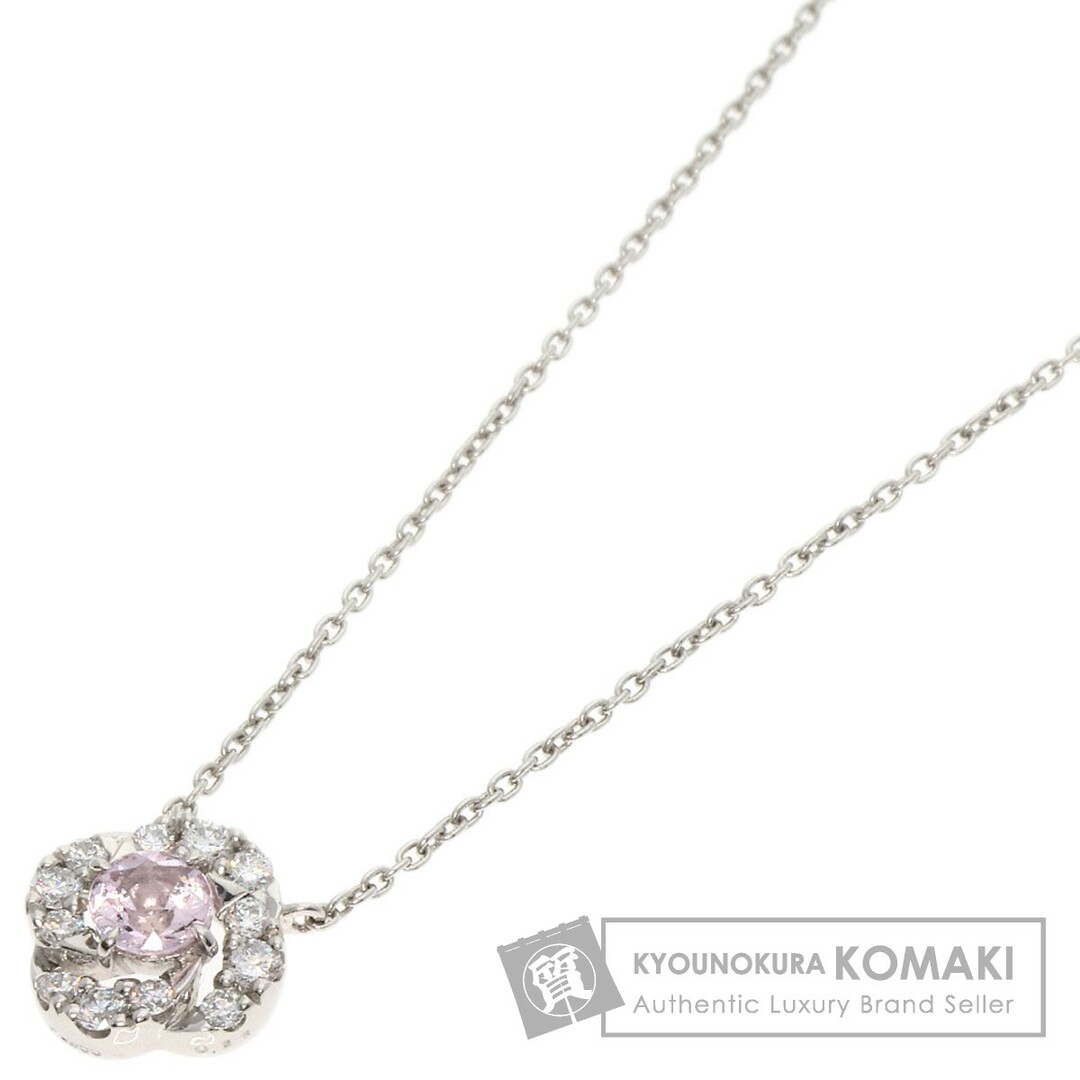 STAR JEWELRY(スタージュエリー)のSTAR JEWELRY モルガナイト ダイヤモンド ネックレス PT950 レディース レディースのアクセサリー(ネックレス)の商品写真