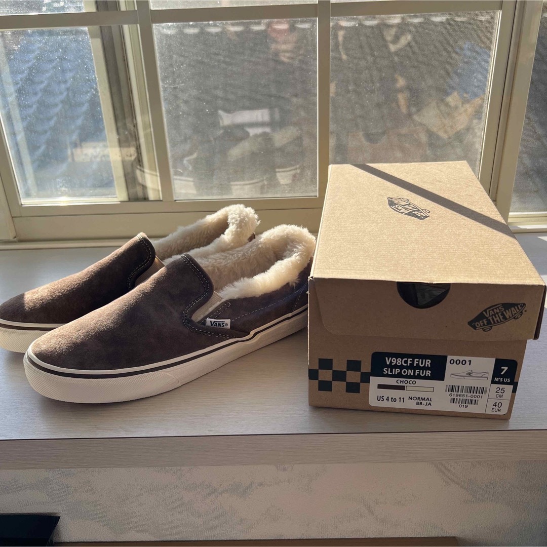 VANS(ヴァンズ)のVANSスリッポン25cm ボア レディースの靴/シューズ(スリッポン/モカシン)の商品写真