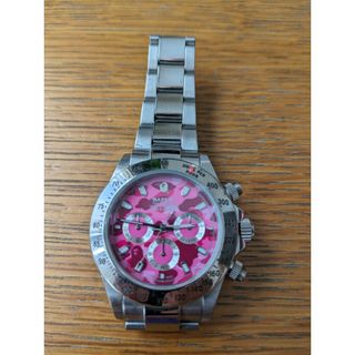 アベイシングエイプ(A BATHING APE)のBAPEX  ピンクカモ　2005(腕時計(アナログ))