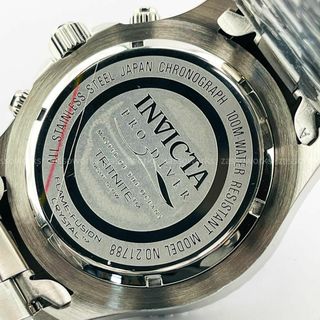 INVICTA - AA89 インビクタ メンズ高級腕時計 シルバー クロノグラフ