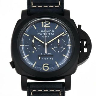 パネライ(PANERAI)のパネライ ルミノールクロノモノプルサンテGMTブルーノッテ PAM01135 セラミック 手巻(腕時計(アナログ))