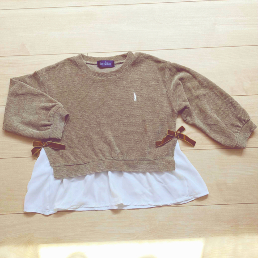 EASTBOY(イーストボーイ)の長袖　120cm キッズ/ベビー/マタニティのキッズ服女の子用(90cm~)(Tシャツ/カットソー)の商品写真