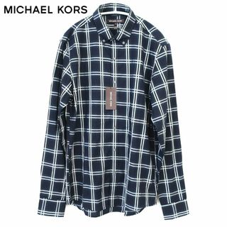 【新品】MK マイケルコース シャツ Sネイビー タグ付 MICHAEL KOR