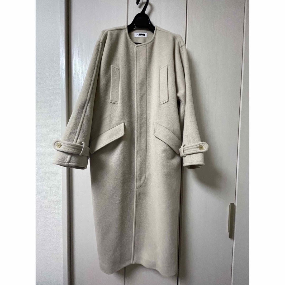 H BEAUTY\u0026YOUTH LIGHT MELTON COAT 2020AW