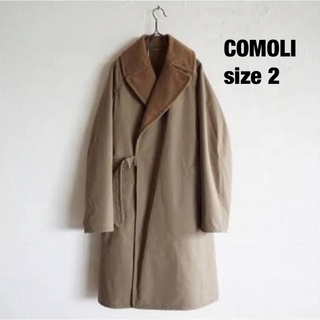 COMOLI - 17aw comoli ウール中綿タイロッケンコート ネイビー 3の通販