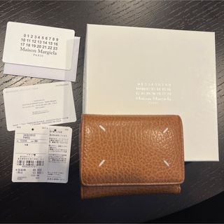 マルタンマルジェラ(Maison Martin Margiela)のメゾンマルジェラ　三つ折り財布　ブラウン(財布)