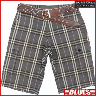 バーバリーブラックレーベル(BURBERRY BLACK LABEL)の廃盤 バーバリーブラックレーベル ハーフパンツ W29 ノバチェックHH9200(ショートパンツ)