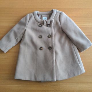 ベビーギャップ(babyGAP)のGAP ベージュ　コート　ノーカラー　サイズ80cm(ジャケット/コート)