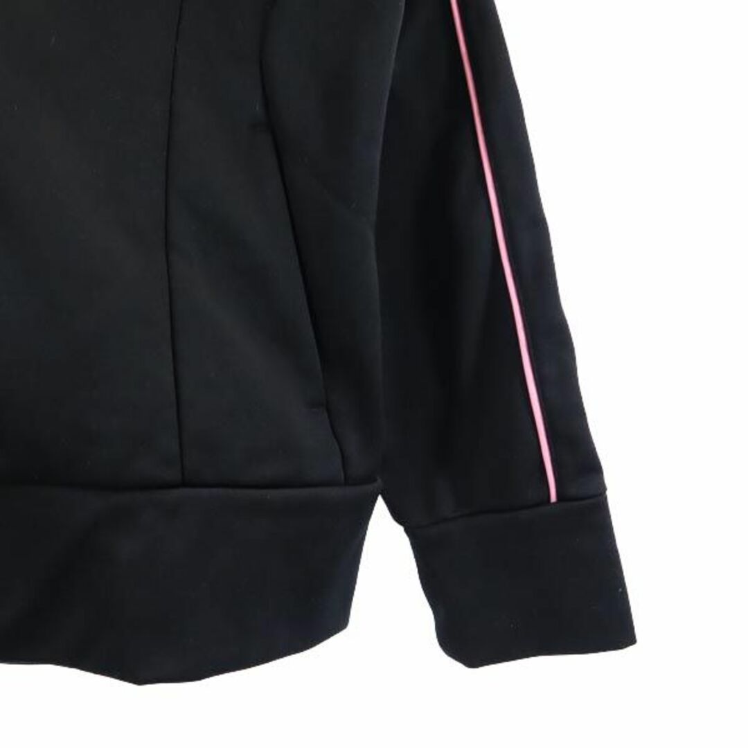 [80sレトロ]NIKE/ナイキ/トラックジャケット/刺繍/L/黒×ピンク