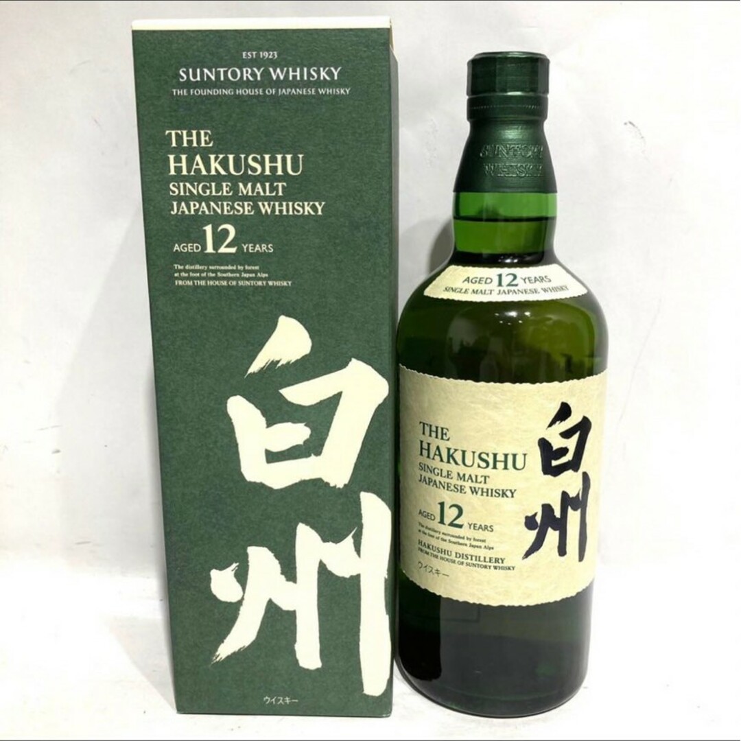 サントリー シングルモルトウイスキー 白州12年 700ml 43% 箱 古酒 サントリー シングルモルトウイスキー 白州12年 700ml 43% 箱 古酒