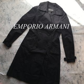 エンポリオアルマーニ(Emporio Armani)のEMPORIO ARMANI エンポリオアルマーニ　ブラック　トレンチコート(トレンチコート)