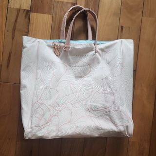 BVLGARI - ブルガリ キャンバス レザー ハンドバッグ 総柄 レザー ...