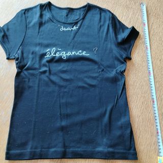 LANVIN parisランバン パール チェーントップス Tシャツ黒