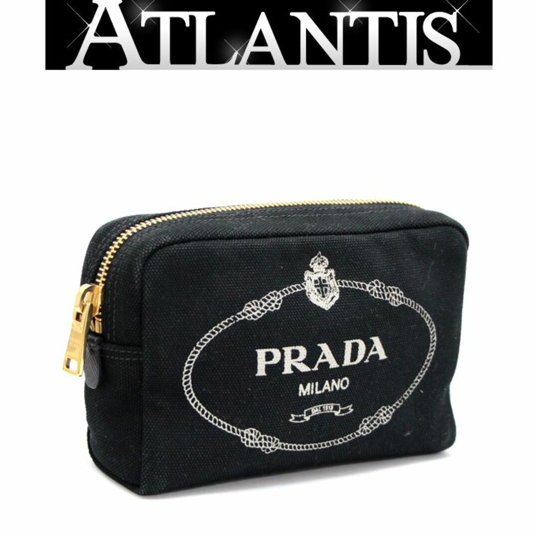 プラダ PRADA カナパ ポーチ 1NA021 キャンバス 黒 62826